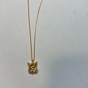 Kate Spade Fox gold necklace NWT